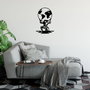 Wallity Atlas - 461 Escultura de Pared de Metal Negra